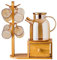 JUNCHENG1008 Carafe Ensemble de Pots de jus de Fruits en Verre ambré cruche d'eau Froide Tasse de cruche d'eau Froide Domestique avec Grande capacité et résistance aux Hautes températures Carafe Eau