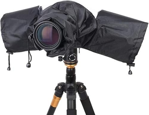Copertura Impermeabile per Fotocamera DSLR - Protezione Anti Pioggia Pieghevole per Canon, Nikon e Reflex Digitali con Obiettivo Corto/Lungo - Custodia Protettiva Leggera e Resistente
