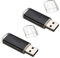 Goufride 2X USB Memory Stick Flash Pen Drive U Disk para Pc TV Color: Negro Capacidad: 1Gb