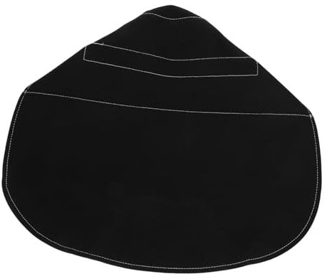 Alipis Schweißhelm-Stirnband Ersatzhalskopf Schweißhaube Schweißabdeckung Schweißmütze Schweißermützen für Männer Stoffstirnbänder für Damenhaare feuerfestes Tuch Black