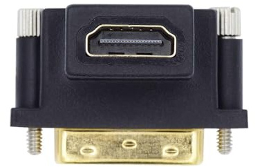 xiwai Adaptador DVI Macho a HDMI Hembra en ángulo Recto, convertidor Extensor 4K de 90 Grados para Monitor, computadora, HDTV y Tarjeta gráfica.
