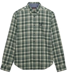 Superdry Herren Langärmliges Baumwoll-Holzfällerhemd