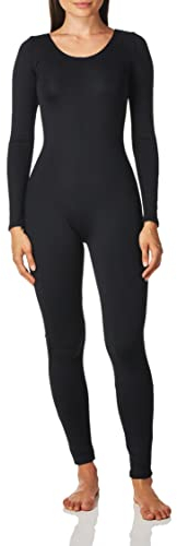 Capezio Unitard de manga larga para mujer - Negro - M