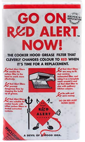 Cooker Hood Grease Filter - Red Alert