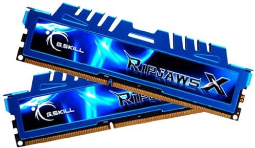 G.Skill F3-2400C11D-16GXM - Memoria RAM de 16 GB (DDR3, 2 x 8 GB, 2400 MHz, 240-pin, CL11), Azul