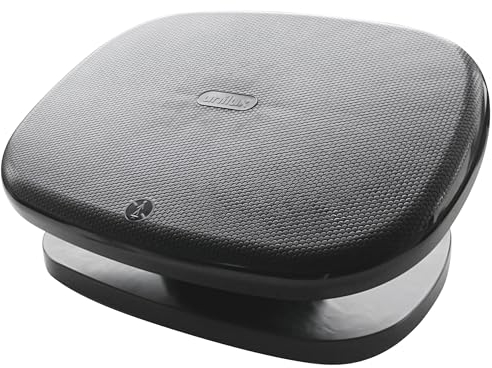 Unilux Chocolate Repose-pieds Ergonomique Fonctionnel Réglable en Hauteur et Inclinaison 42 x 32 x 10 cm Noir