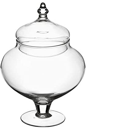 Potiche scatola porta confetti dolci in vetro cod.2510101 cm 26h diam.12 by Varotto & Co.
