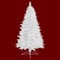 RS Trade 1015 180 cm Weihnachtsbaum PVC künstlich Weiß (Ø ca. 87 cm) mit 602 Spitzen, schwer entflammbarer Tannenbaum mit Schnellaufbau Klappsystem, inkl. Christbaum Ständer aus Metall