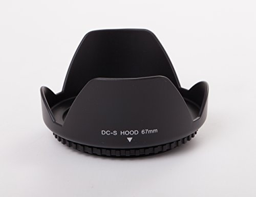 vhbw Pare-Soleil Diffusion Compatible avec Panasonic Lumix G Vario 100-300 mm 4-5.6 Mega OIS Objectif - Plastique Noir 67mm