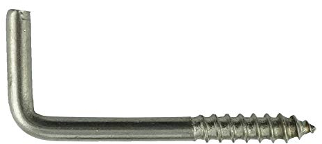 Eisenwaren2000 | 5 x 60 mm Haken-Schraube (5 Stück) - Schraubhaken gerade Ausführung - mit Holzgewinde - Edelstahl A2 V2A - rostfrei