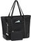 VASCHY Cabas Femme, Sac a Main Femme Tote Bag Sac à Bandoulière Grand Mode Sac pour Professeur Sac Ordinateur 15,6 Pouces avec Rembourrée Antichoc Compartiment pour Voyage, Travail, Courses,Affaires,