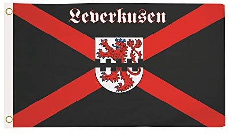 U24 Flagge Fahne Leverkusen Kreuz 90 x 150 cm