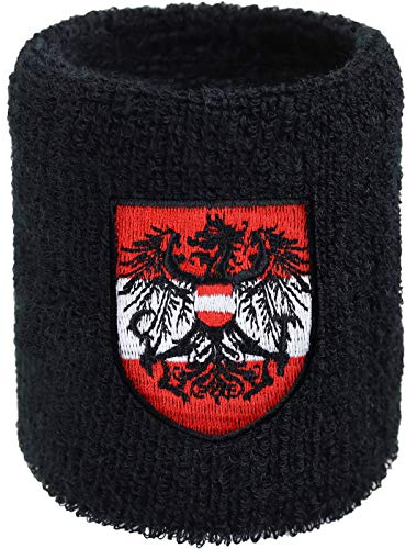 Österreich Schweissband I'am from Austria Sportband Staatswappen Extreme Sports Climbing Adrenalinjunkie Bergsteiger Profi Spieler-in Damen Herren Bandage Wristband Schweißband