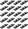 MOPOIN 20 Stück Namensschilder Magnet, Namensschild Magnetisch Selbstklebend, Namensschilder für Kleidung, Metall Namensschild Halter mit 3-Punkt Magnet für Ausweishüllen Beschriften Fliegengitter