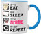 Trendation - Anime Tasse Geschenk Spruch Kaffeetasse Geschenke Deko Anme Fan (Blau)