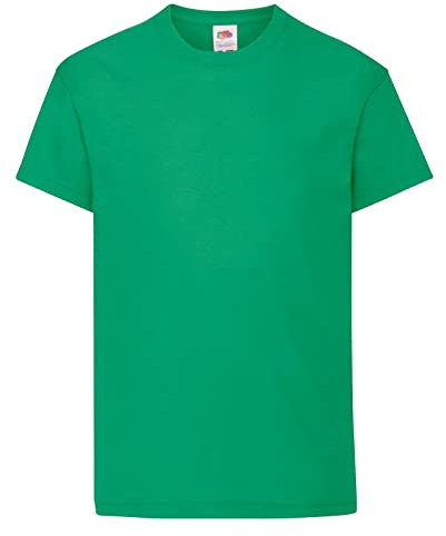 Fruit of the Loom Kid's Original T-Shirt Single Kelly Green