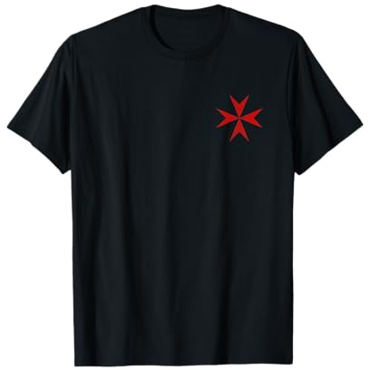 Chevaliers de croix maltais hospitalier Malte Croisades T-Shirt