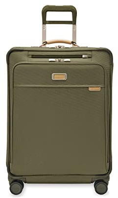 Briggs & Riley Baseline Rollkoffer, Oliv/Blatt für Mich (Leaf It to Me), 29 Large Expandable