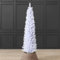 Christow White Pencil Christmas Tree 6ft, Artificial Slim Spruce, Modern Indoor Xmas Decoration, Lifelike Forked Branches with PVC Needles, Easy Assembly with Stand, Tip Count 321 (skirt not included)