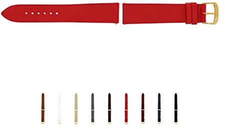 SELVA Uhrenarmband, 14-24 mm, Leder, zum Wechseln, Ersatzarmband für Smartwatch, Made in Germany