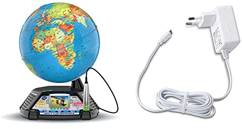 VTech Genius XL - Globe vidéo interactif + Chargeur USB