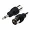 Mr. Gadget's Solutions® 3.5mm Mono Plug Male To Coaxial Female Socket Adapter - Aerial Coax Connector - Portable TV & DAB Bose Digital Radio - 1 Pack