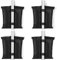 AKOFIC 4 Pack Gazebo Weights Bags, Industrial Heavy Duty Grade 800D Weights for Gazebo Legs with Velcro Straps, Double-Pocket Sandbags for Pop up Canopy Tent Sun Shades, Umbrella, Trampolines Weighted