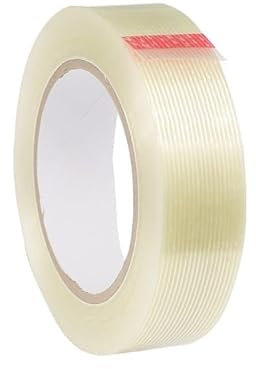 KLVN 1pcs 50M Gird Fiber Tape Strong Glass High Temperature Resistant Non-Marking Inductrial Strapping Packing Fixed Seel Tape