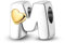 LIGHTDOG Frauen 925 Sterling Silber Charms 26 M Herz Buchstaben Bead Anhänger für Armbänder Charms kompatibel mit Europäischen Armbänder für Frauen Fit Pandora Anhängers Charm Ciondolo Letter