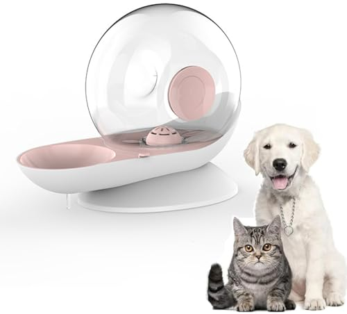 Coogime Fontaine à eau automatique pour chats et chiens, 2,8 l, par gravité, avec filtre, abreuvoir, station d'alimentation automatique, volume élevé, rose, taille L