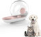 Coogime Fontaine à eau automatique pour chats et chiens, 2,8 l, par gravité, avec filtre, abreuvoir, station d'alimentation automatique, volume élevé, rose, taille L