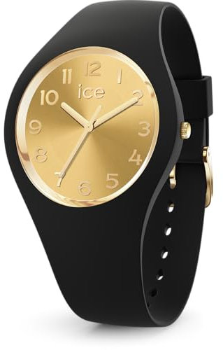 ICE-WATCH - Ice Glam Black chic - Schwarze Damenuhr mit Silikonarmband - 022584 (Small +)