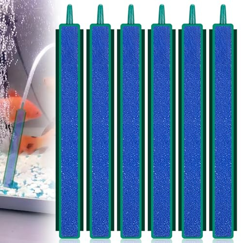 BAIFULAI 5 Stück 30 cm Aquarium Luftstein mit 1 Innendurchmesser 4 mm Luftröhre, Luftstein Aquarium, Luftstein Ausströmer Stange für Aquarien Sauerstoff Pumpe Fischbecken