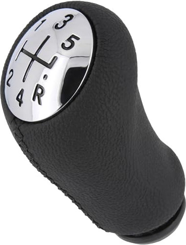 Recambo Pomo para palanca de cambios de 5 marchas, apto para Dacia Sandero I + II, 2008-2020, Plug & Play, palanca de cambios de coche, color negro