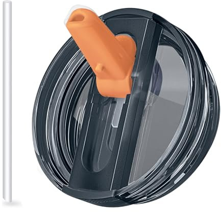 30oz Leak Proof Lids for Stanley Cup,Tumbler Detachable Flip Straw Lid -1Pcs-Orange