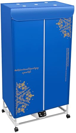 Sèche-linge électrique pliable à distance - Séchoir portable avec télécommande - Séchoir pliable avec roues universelles - Pour la maison, les appartements, les hôtels, le camping