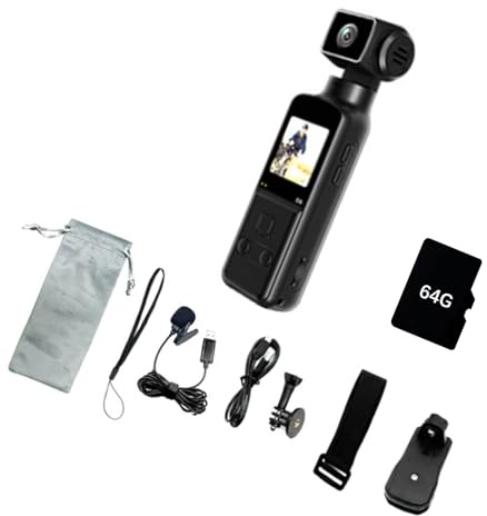 5K Sports Camera WiFi Connection Camcorder With 270° Adjustable Lens Lightweighted For Biking Travel Adventures Lightweight ABS Sports Camera