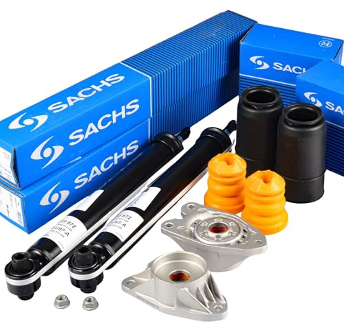 A.C.D. CARS SACHS 2x 315872 Stoßdämpfer + 2x 803047 Domlager + 900316 Service-Kit Hinten (Set, 5-teilig)