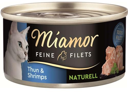 Miamor Feine Filets naturelle 80g Thun & Shrimps