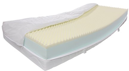 Dibapur 25 cm Höhe ca. Matratze VISCO Life XXL: Orthopädische Kaltschaummatratze (Hohes Raumgewicht) (100x200) x ca.23,5 cm Kern mit gesteppten Doppeltuchbezug ca. 24.5/25 cm cm - Made in Germany