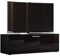VCM TV Lowboard Fernsehtisch Rack Phono Möbel Tisch Holz Sideboard Medienrack Fernsehbank Schwarz 40x115x36 cm Winalo