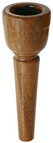Lechgold MUN21 Mundstück für Alphorn 21 mm (aus Nussholz, Kesselweite: 21 mm, Kesseltiefe: 25 mm, Durchgangsbohrung: 5,5 mm)