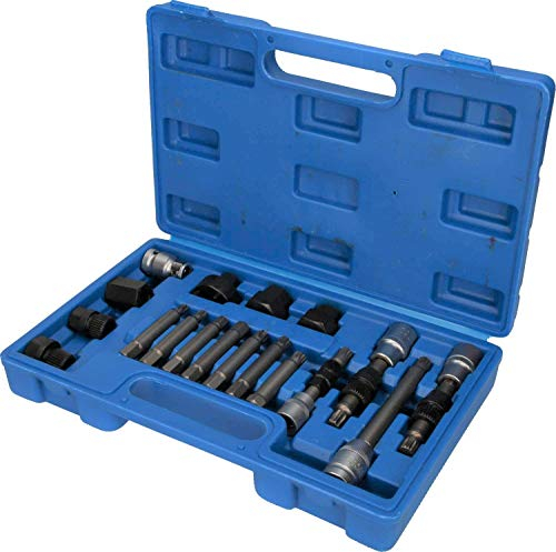 BRILLIANT TOOLS BT571020 Lichtmaschinen Bit- und Steckschlüssel-Satz, 18-tlg [Powered by KS TOOLS]