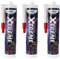 Bond-It 3 X Xtreme White Anti-Mould Silicone Sealant EU3 Cartridge 310ml - a flexible, permanently waterproof sealant ideal