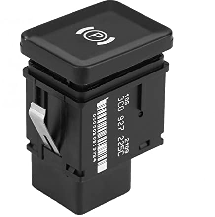Botón de Freno de Mano Conconector per Passat B6 CC 3C R36 2005-2012, MangWany interruptor freno mano Electrónico Interruptor de Estacionamiento Botón 3C0927225B 3C0927225C