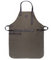 Angus Stoke Cooking Apron Made of Canvas / Cotton – Barbecue Apron Variable with Leather Straps – Cooking Apron Dylan, dark green, One Size