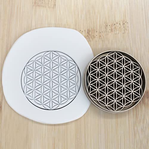 Blume des Lebens Cookie Cutter Fondant Keksstempel/Ausstechform Keksausstecher Plätzchenca. 8cm