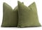 ZWJD Oliv Grün Kissenbezug 40x40 2er Set Chenille Kissenbezüge Sofakissen Kissenhüllen mit elegantem Design, weiche und luxuriöse dekorative Dekokissen für Couch, Bett und Heimdekoration