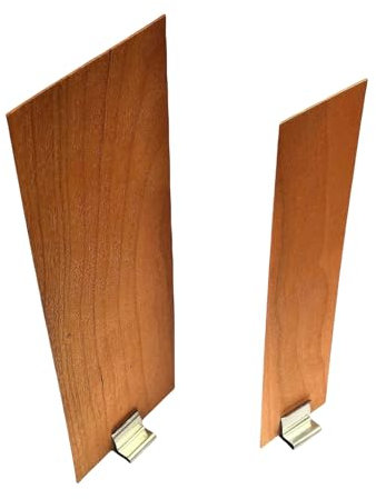 TAMUNI 30/50 * 150MM 100 Stück große Holzdochte breit mit Dochthaltern aus Metall knisternde Holzdochte für die Kerzenherstellung rauchfreie Sojakerzendochte