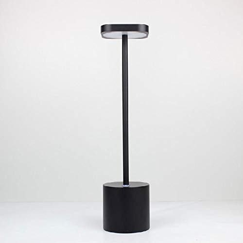 Tetera LED 2 modos ajustable lámpara de escritorio protección ocular luz nocturna regulador USB recargable lámpara de lectura (color: negro)